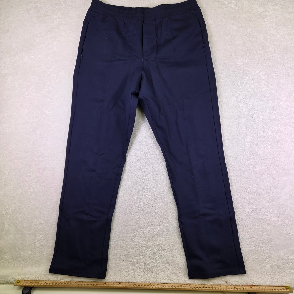 Greg Norman Mens Navy Blue Performance Stretch Golf Pants 36x32 RN98024